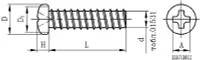 Саморез М4,3х31 цил.головка
