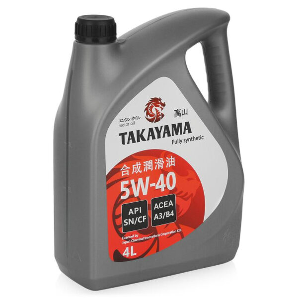 Масло Takayama 5/40 API SN/СF синтетическое пластик 4 л