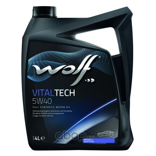 Масло Wolf VitalTech 5W40 4л