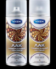 Лак аэрозоль 520 мл Vixen универсальный глянцевый VX-24000