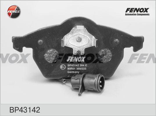 Колодки тормозные Fenox BP43142