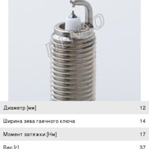 Свеча зажигания Denso (к-т) IXEH22TT