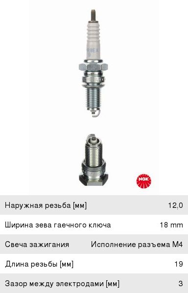 Свеча зажигания NGK 4929 (к-т) 4929