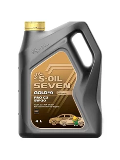 Масло S-OIL GOLD 5W30 SN/CF C3 синт 4 л