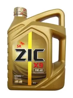 Масло ZIC X9 5W40 4л синт.