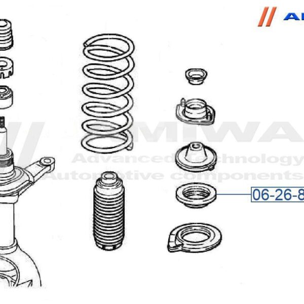 Подшипник опоры амортизатора Amiwa 0626815