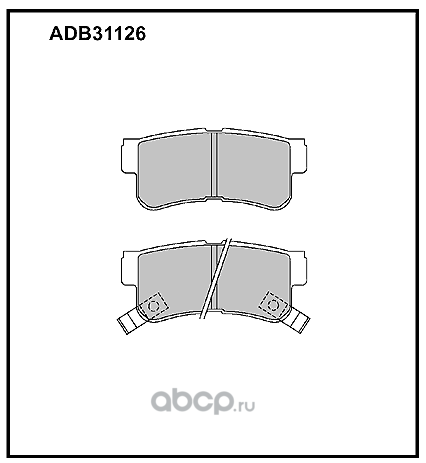 Колодки тормозные ALLIED NIPPON ADB31126