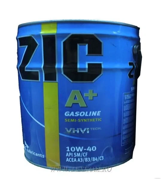 Масло ZIC A+ SM 10W40 20л п/с