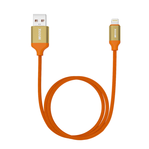 Кабель USB-8 pin оранжевый 120см WIIIX CB120U810OG