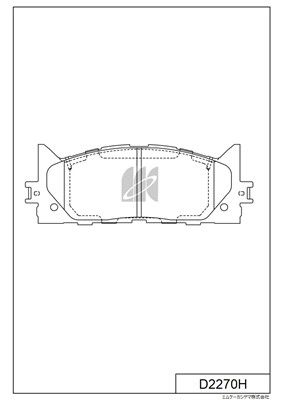 Колодки тормозные KASHIYYAMA D2270H