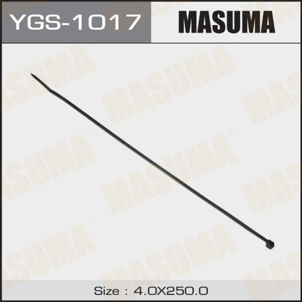 Хомут пластиковый 4х250мм черный Masuma 100шт. YGS1017