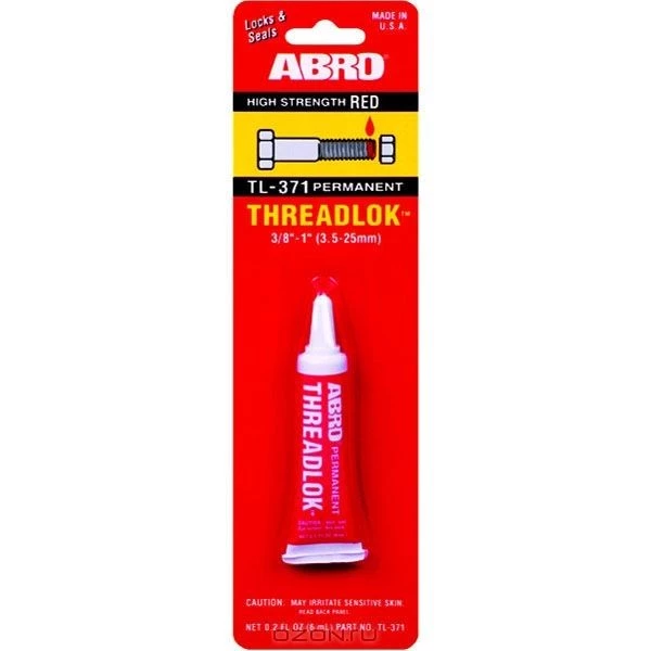 Фиксатор резьбы Abro красный 6 мл TL-371