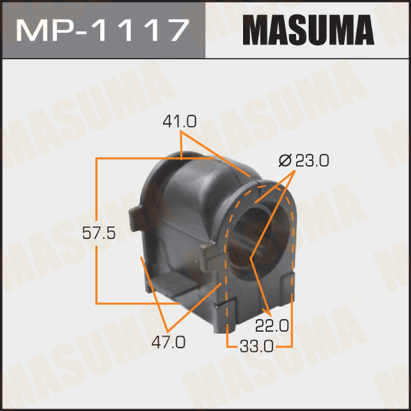Втулка стабилизатора Masuma MP1117