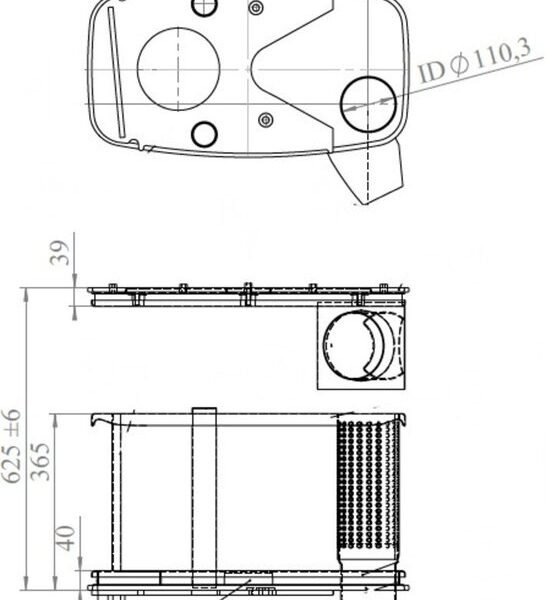 Глушитель Dinex 49395
