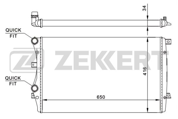 Радиатор Zekkert MK1246