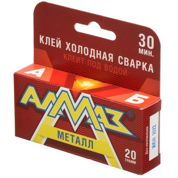 Холодная сварка Алмаз Металический 20 г