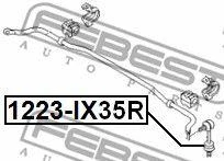 Тяга стабилизатора Febest 1223IX35R