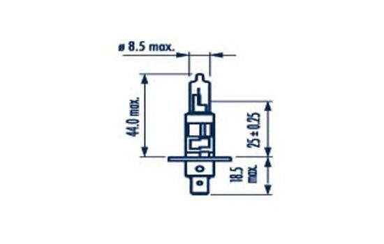 Лампа H1 12V 55W Narva (P14.5s)