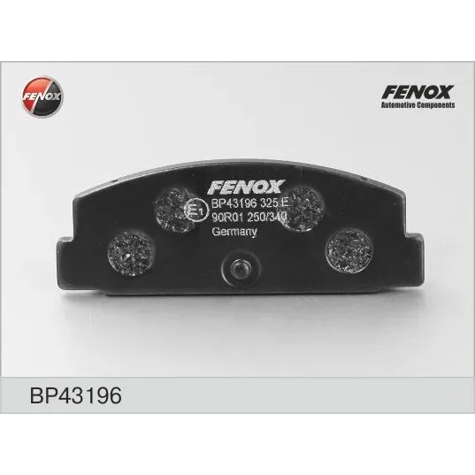 Колодки тормозные FENOX BP43196