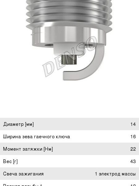 Свеча зажигания Denso (к-т) Q20PRU11