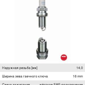 Свеча зажигания NGK (к-т) 2460