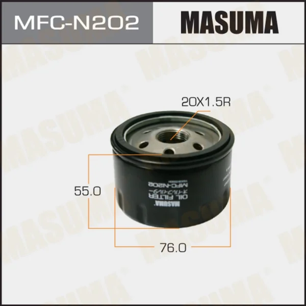 Фильтр масляный Masuma MFC-N202