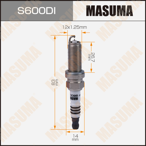 Свеча зажигания MASUMA DILKAR7G11GS Double Iridium (91578)