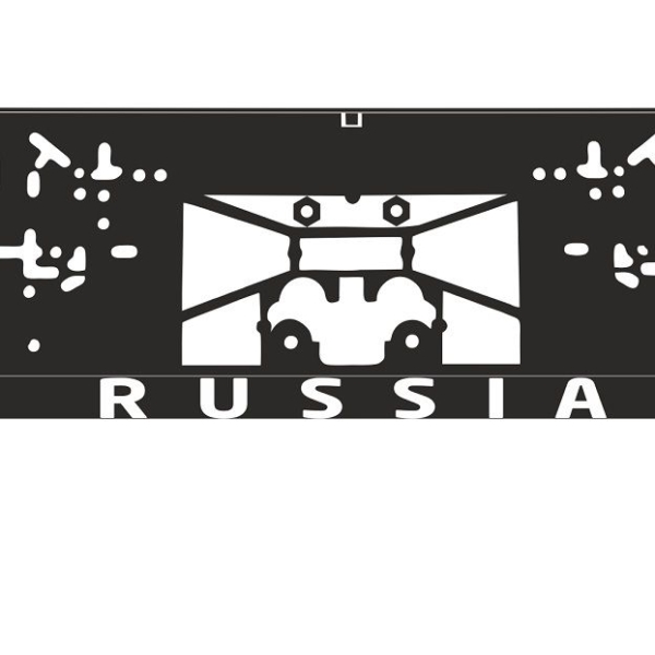 Рамка номерного знака шелкография AVS A78108S