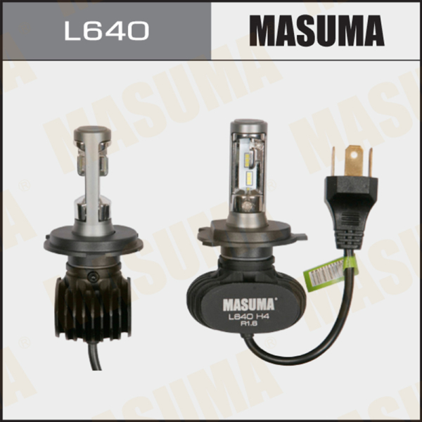 Лампа светодиодная H4 12-24V 55Вт 2шт Masuma L640