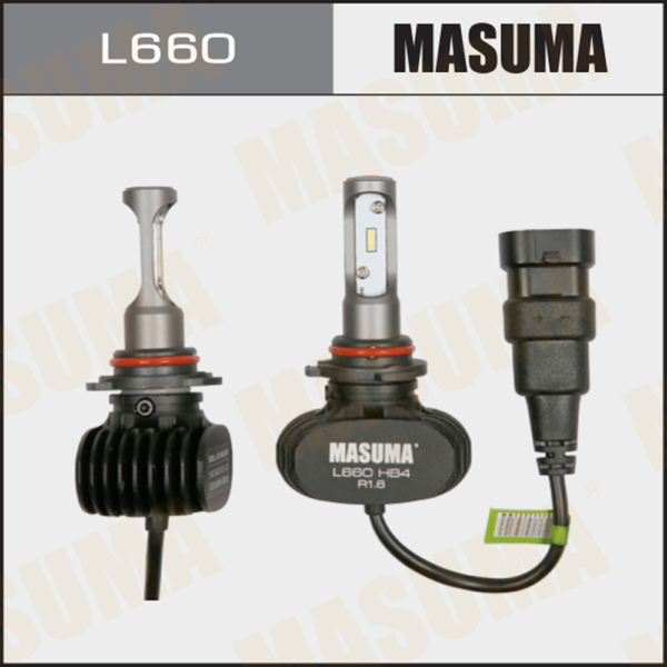 Лампа светодиодная HB4 12-24V 51Вт 2шт Masuma L660
