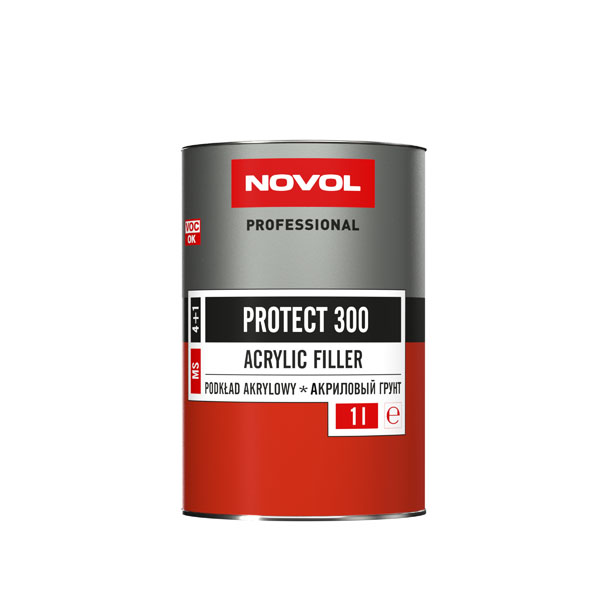 Грунт черный Novol акриловый 4+1 MS Protect 300 1л+0,25л 37041