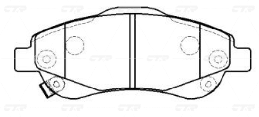 Колодки тормозные CTR GK0390