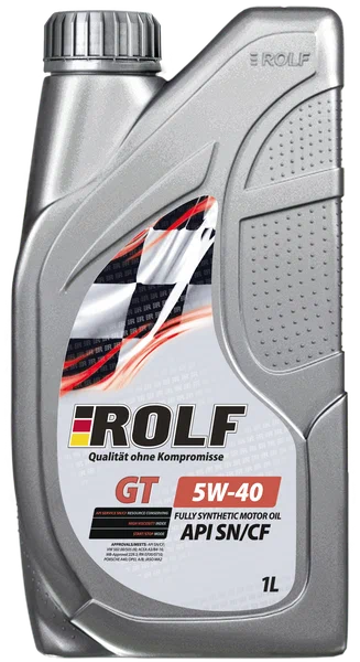 Масло ROLF GT 5W40 SN/CF 1 л синтетическое пластик