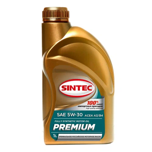 Масло Sintec Премиум 5W30 1л SL/CF, A3/B4 синт
