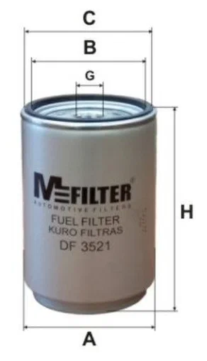 Фильтр топливный M-Filter DF3521