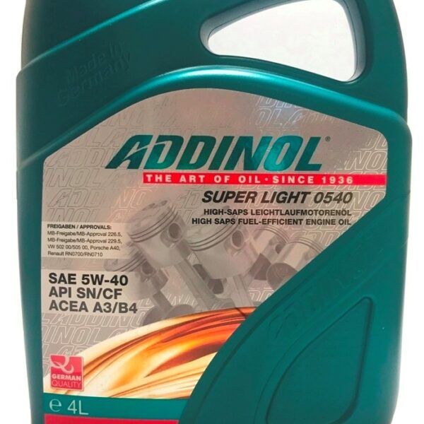 Масло Addinol Super Light 5W40 4л