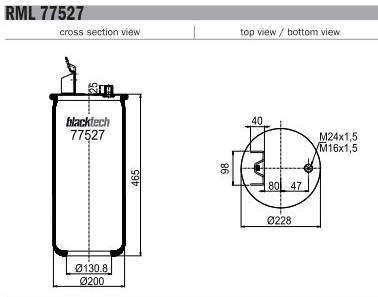 Пневмоподушка без стакана Volvo 36416 6608с кронш
