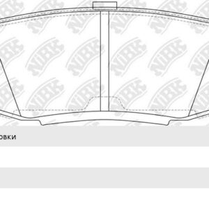 Колодки тормозные дисковые NIBK PN1542 Toyota LC