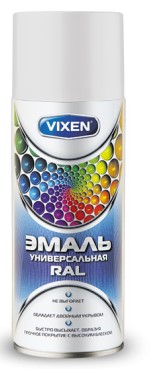 Краска белая Vixen 520мл VX19003
