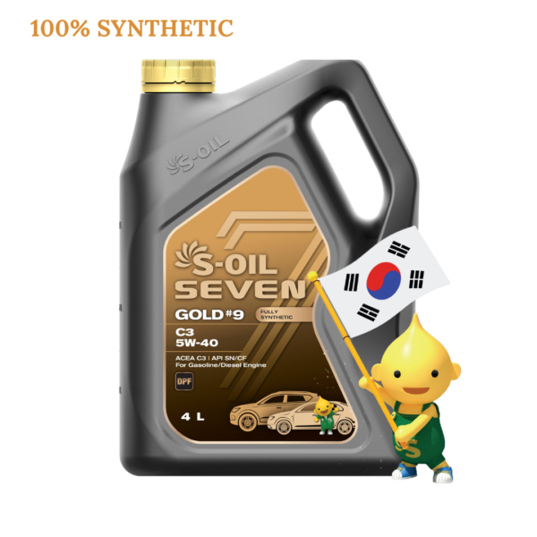 Масло S-OIL GOLD 5W40 CF C3 синт 4 л