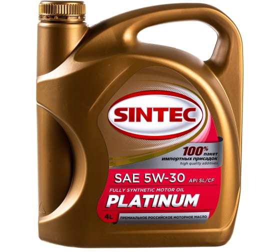 Масло Sintec Премиум 5W30 4л SL/CF, A3/B4 синт