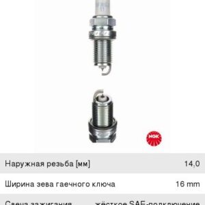 Свеча зажигания NGK (к-т) 7418