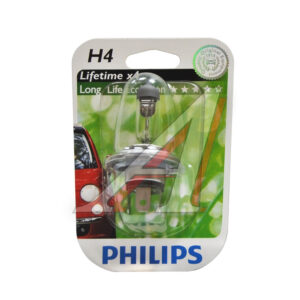 Лампа H4 12V 60/55W «Philips» LongLife EcoVision 12342LLECOB1