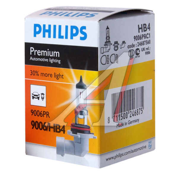 Лампа HB4 12V 51W «Philips» (+30% света 9006PRC1