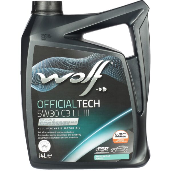 Масло Wolf OfficialTech LL III 5W30 4л