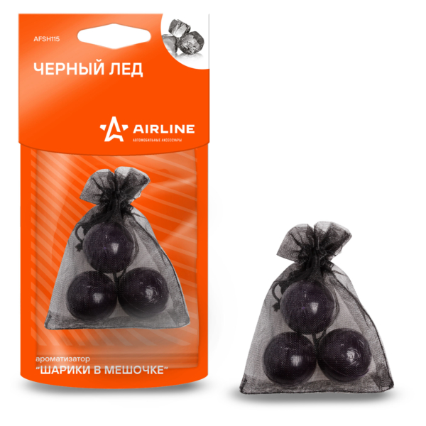 Ароматизатор подвесной «Черный лед» Airline AFSH115