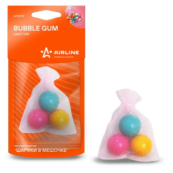 Ароматизатор подвесной «Bubble Gum» Airline AFSH119