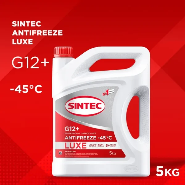 Антифриз Sintec Lux красный 5кг G12+ (-40)