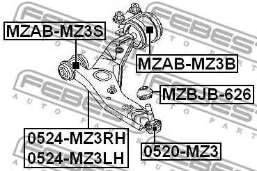 Опора шаровая Febest 0520MZ3