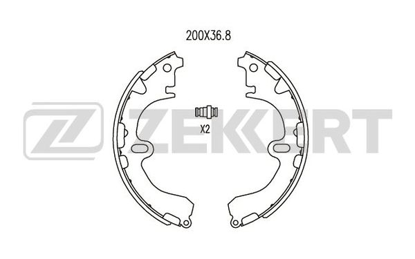 Колодки тормозные Zekkert BK4421